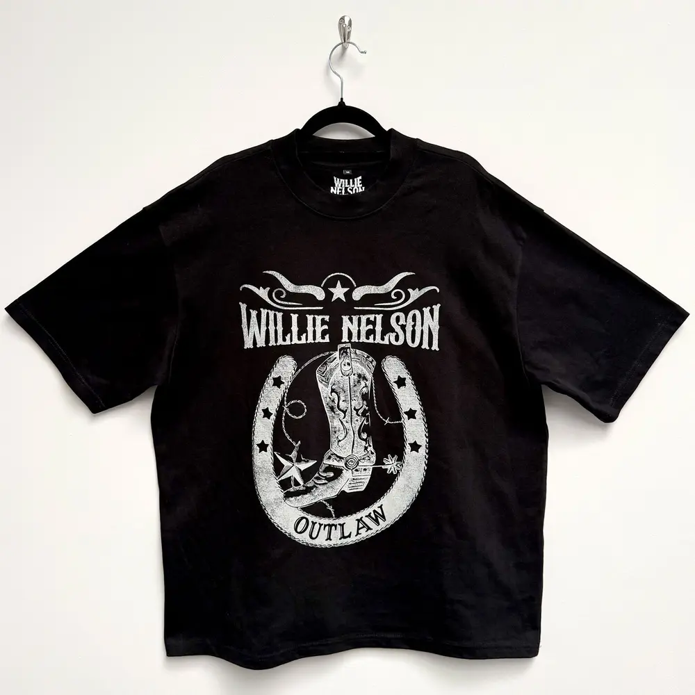 Unisex Oversized Boxy T-Shirt: Outlaw (Black)