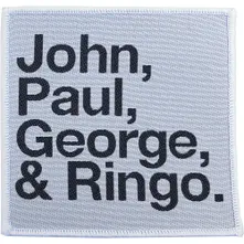 John, Paul, George, Ringo Black on White