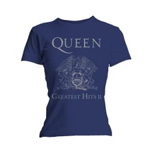Queen, Tričko Greatest Hits II, Žena, Modrá