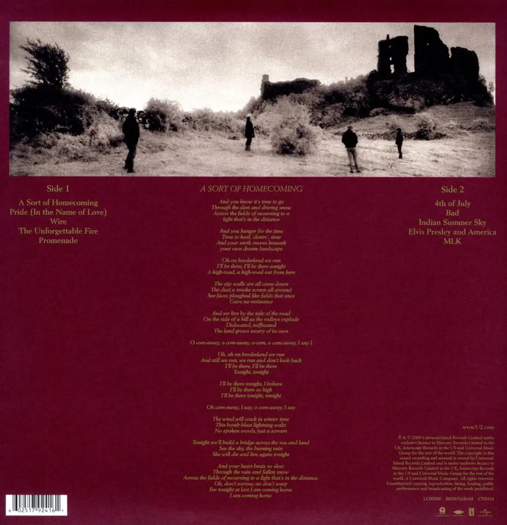 U2 – THE UNFORGETTABLE FIRE (Vinyl)
