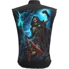 Unisex Worker Shirt: Dead Metal (Black) (Back Print) thumbnail