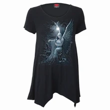Tričko Ladies Smock Tunic Casual Top: Ethereal Angel (Black)