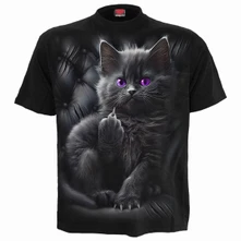 Tričko Unisex T-Shirt: Cattitude (Black)