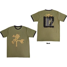 U2, Tričko Joshua Tree Europe 1987., Unisex, Zelená