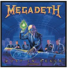 Megadeth – Rust In Peace (Standard Woven Patch · sew-on) (Nášivka)