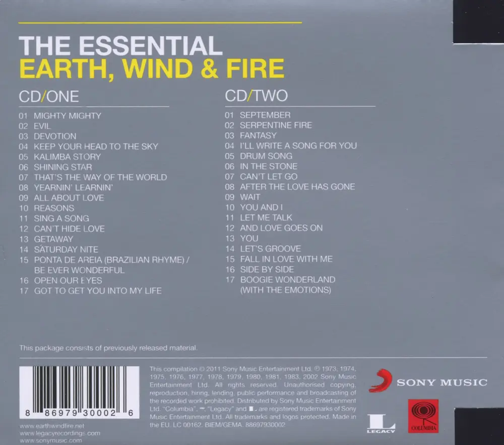 Essential Earth, Wind & Fire (CD)