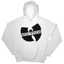 Wu-Tang Clan, Mikina Slanted Logo Mono, Unisex, Biela