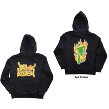 Billie Eilish, Mikina Airbrush Flames Blohsh, Unisex, Šedá