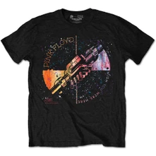 Pink Floyd, Tričko Machine Greeting Orange, Unisex, Čierna