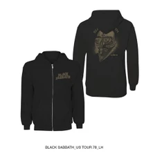 Black Sabbath, Mikina na zips Tour 1978, Unisex, Čierna