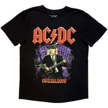 Unisex T-Shirt: Let There Be Rock Dusseldorf EU Tour '25 (Black) (Back Print & Ex-Tour) thumbnail