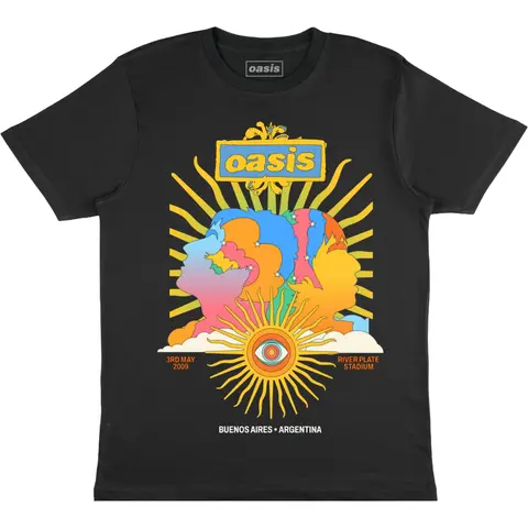 Oasis – Tričko River Plate Stadium Buenos Aires, Unisex, Čierna