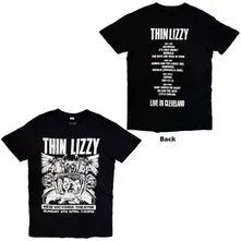 Unisex T-Shirt: Jailbreak Flyer Cleveland '76 (Black) (Back Print)