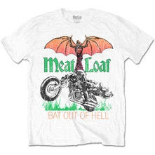 Meat Loaf, Tričko Bat Out Of Hell, Unisex, Biela