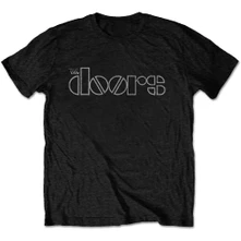 The Doors, Tričko Logo, Unisex, Čierna