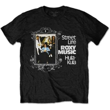 Roxy Music, Tričko Street Life Hula-Kula, Unisex, Čierna