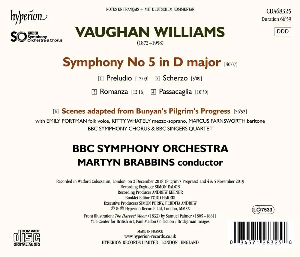VAUGHAN WILLIAMS: SYMPHONY NO. 5
