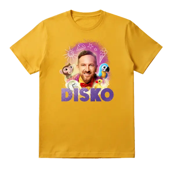 Tričká – Tričko Disko glitter, Detské, Žltá