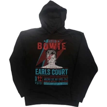 David Bowie, Mikina Earls Court '73, Unisex, Čierna