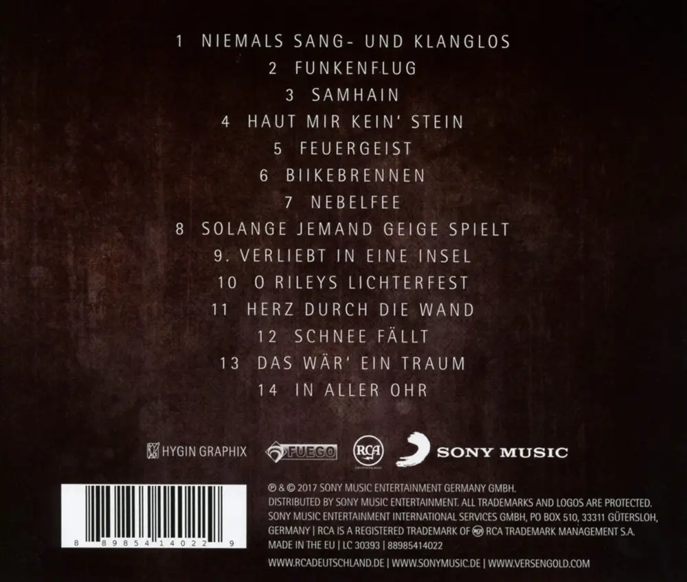 Versengold – Funkenflug (CD)