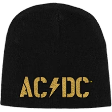 AC/DC, Čapica PWR-UP Band Logo, Unisex, Čierna