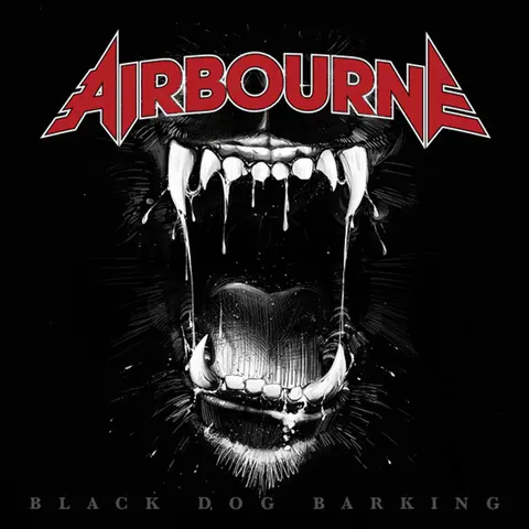 BLACK DOG BARKING