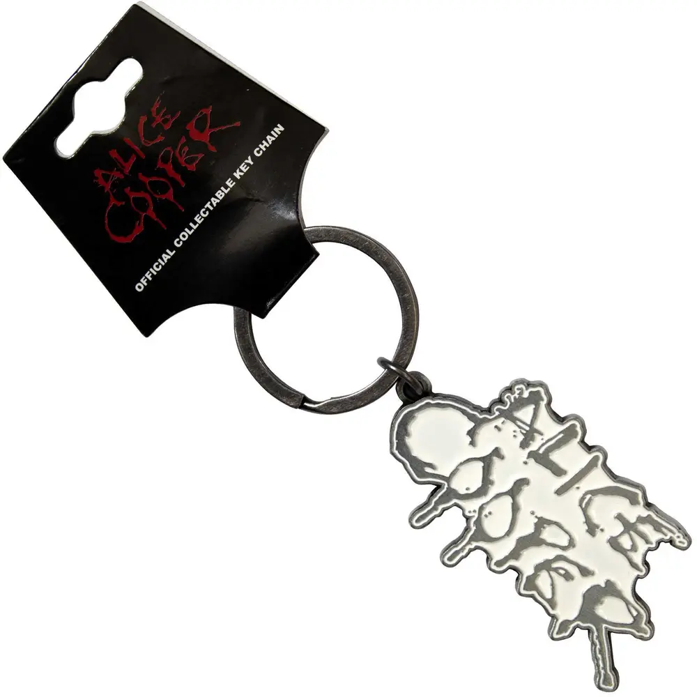 Alice Cooper – Dripping Logo Silver (Kľúčenka)
