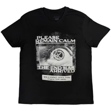 Bring me the horizon, Tričko Remain Calm FP, Unisex, Čierna