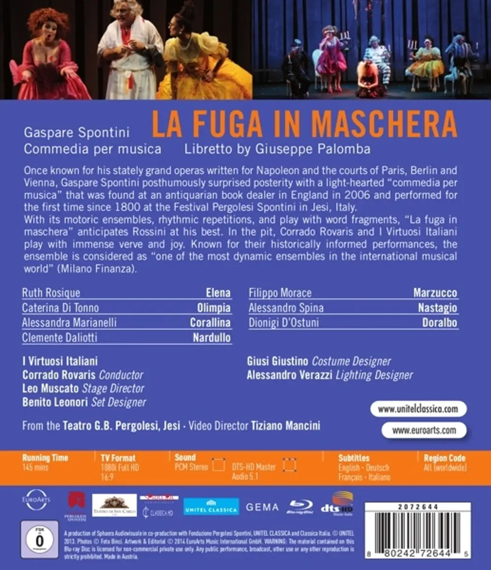 LA FUGA IN MASCHERA (Blu-ray)