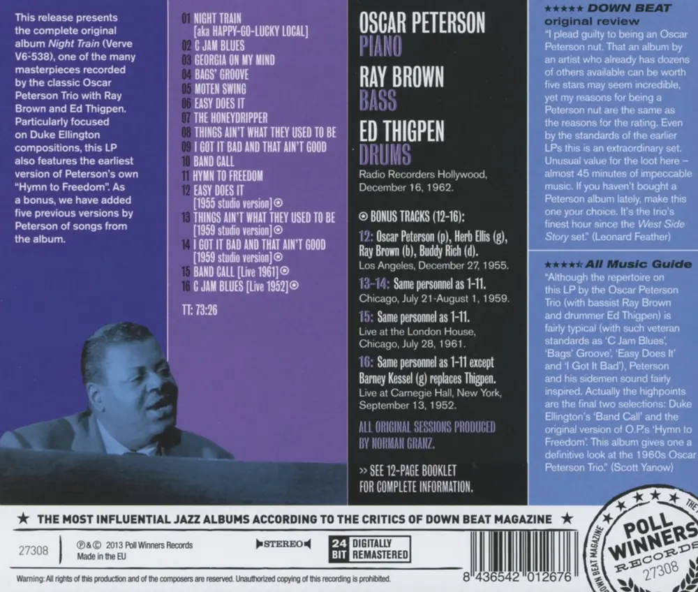 Oscar Peterson Trio – NIGHT TRAIN (CD)
