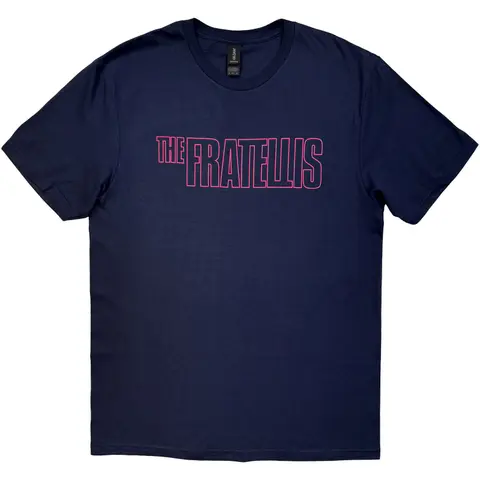 The Fratellis – Tričko Neon Logo (Modrá), Unisex, Modrá