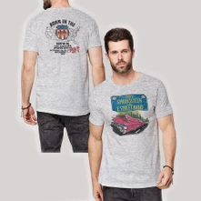 Bruce Springsteen, Tričko Pink Cadillac, Unisex, Šedá