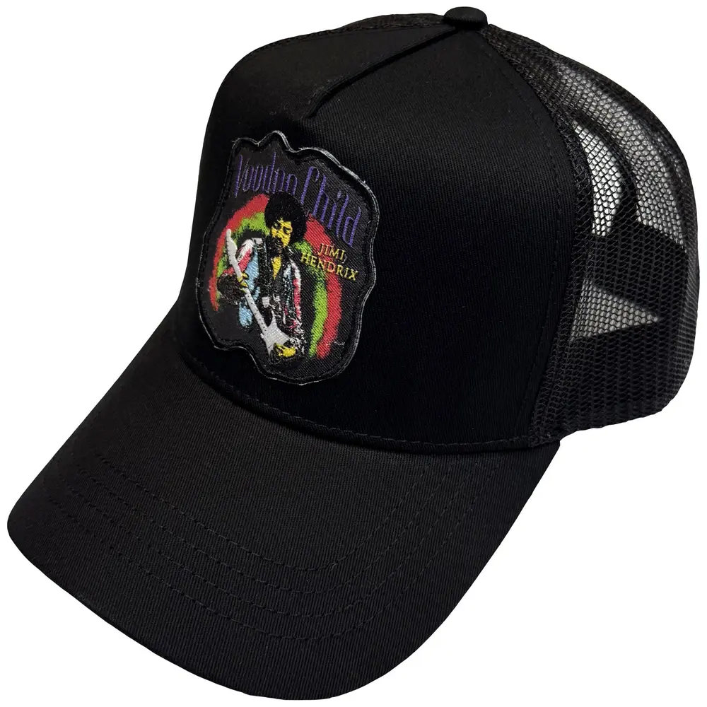 Unisex Mesh Back Cap: Voodoo Child (Black)