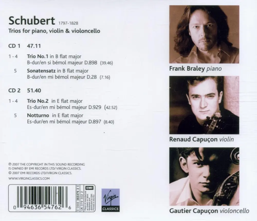 SCHUBERT PIANO TRIOS
