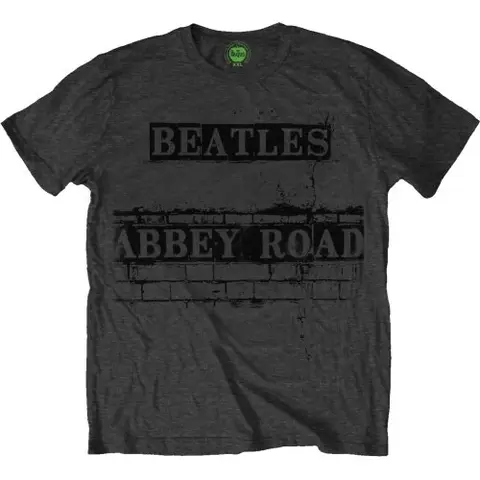 The Beatles – Tričko Abbey Road Sign (Šedá), Unisex, Šedá