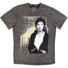 Tričko Unisex Stone Wash T-Shirt: Darkness on the Edge of Town (Charcoal Grey)