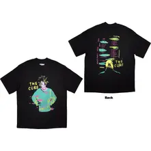 Unisex Oversized Boxy T-Shirt: Beach Party Tour '86 (Black) (Back Print) thumbnail