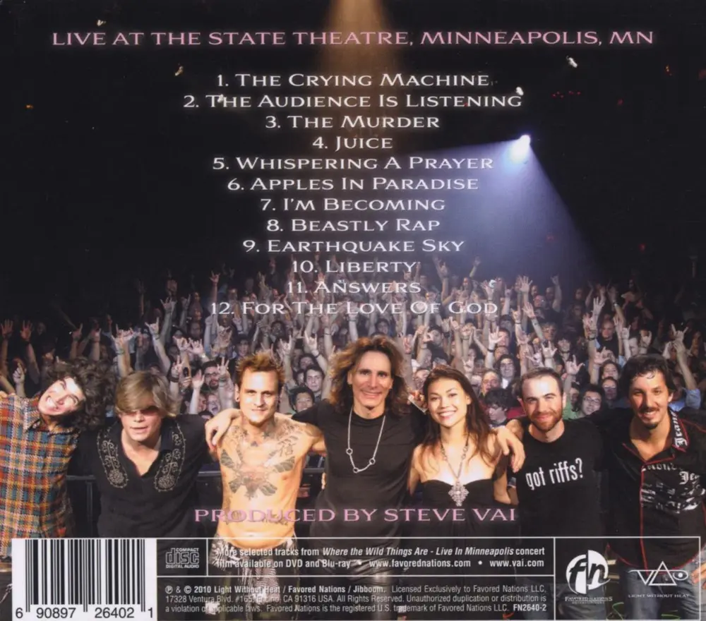Steve Vai – WHERE THE OTHER WILD THINGS ARE (CD)