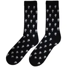 Ladies Socks: Blohsh Pattern (Black) (UK Size 4 - 7) thumbnail