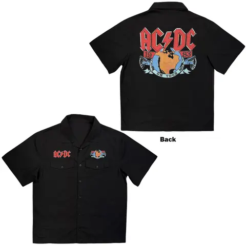 Unisex Casual Shirt: On Tour '83 (Black)
