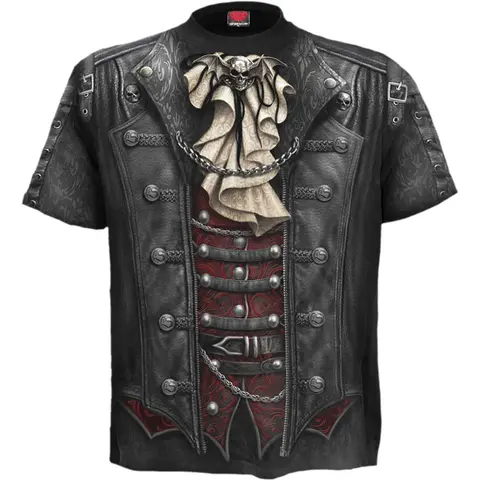 Unisex T-Shirt: Goth Wrap (Black) (All Over Print)
