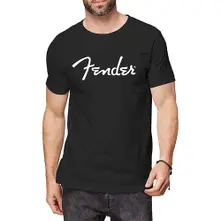 Fender, Tričko Classic Logo, Unisex, Čierna