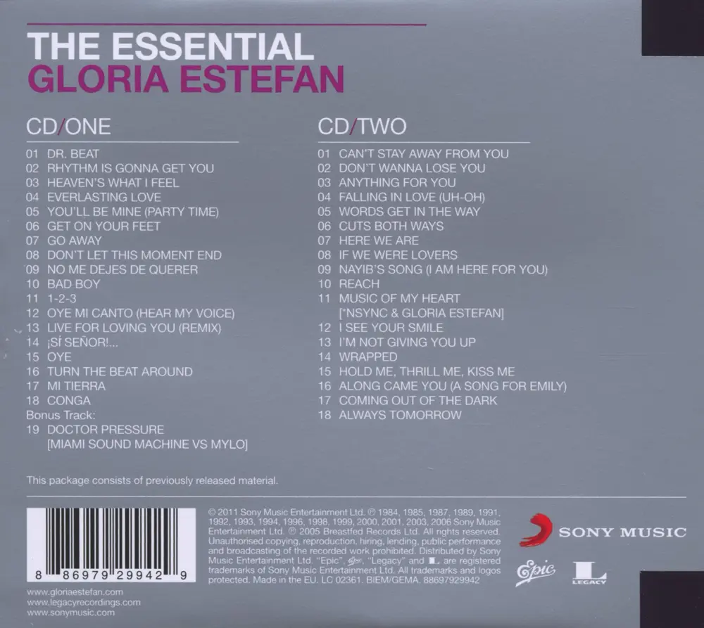 The Essential Gloria Estefan (CD)