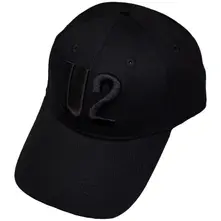 U2 – Logo (Čierna) (Šiltovka)
