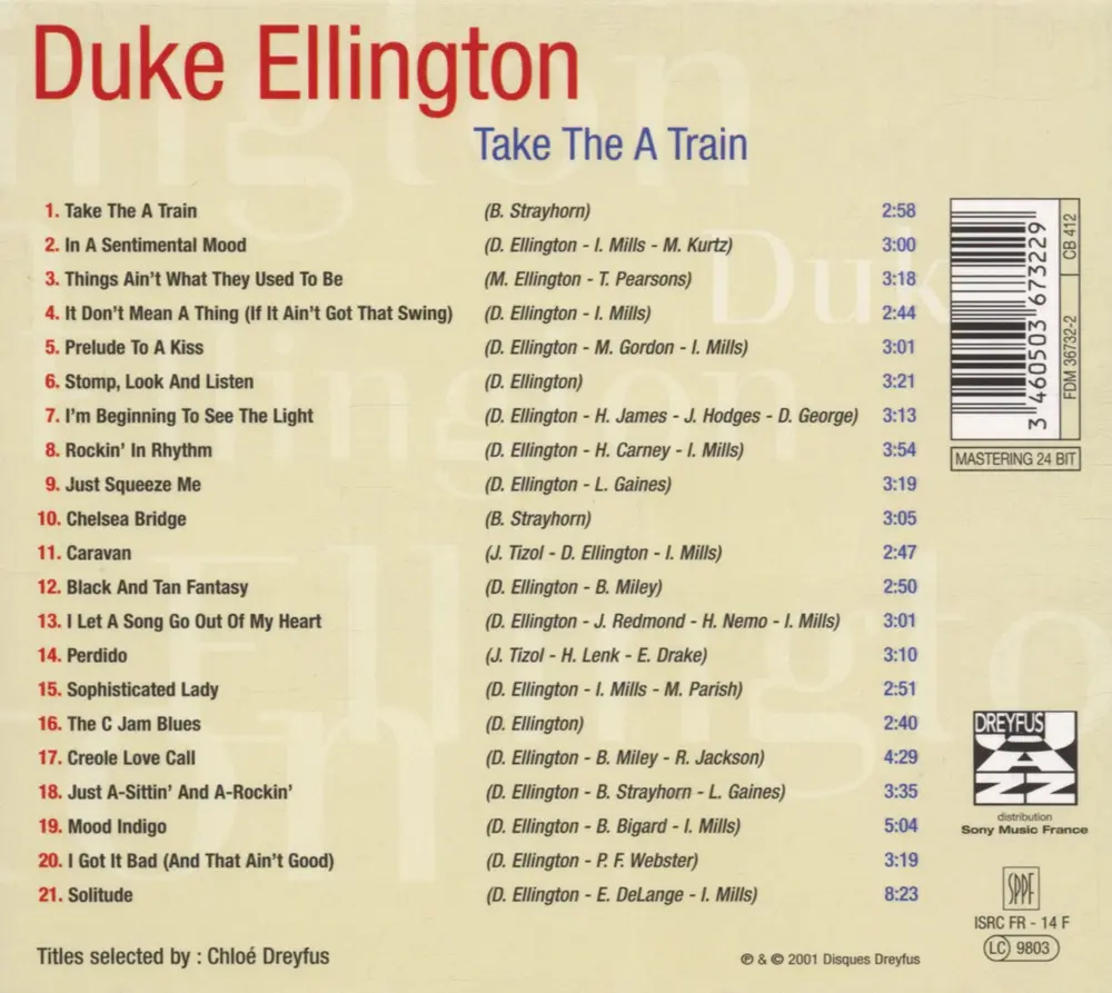 Duke Ellington – Take The A Train (CD)