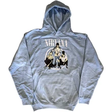 Nirvana, Mikina Trapper Hat Photo, Unisex, Modrá