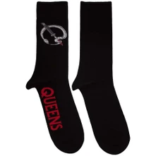 Queens of the Stone Age, Ponožky Q Emblem, Unisex, Čierna