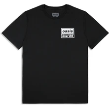 Tričko Unisex T-Shirt: Live 25 Distressed Lockup Pocket (Black) (Ex-Tour)