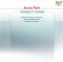 Benjamin Hudson, CD ARVO PART: SPIEGEL IM SPIEGEL