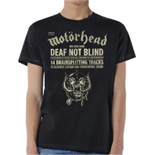 Motörhead, Tričko Deaf Not Blind, Unisex, Čierna